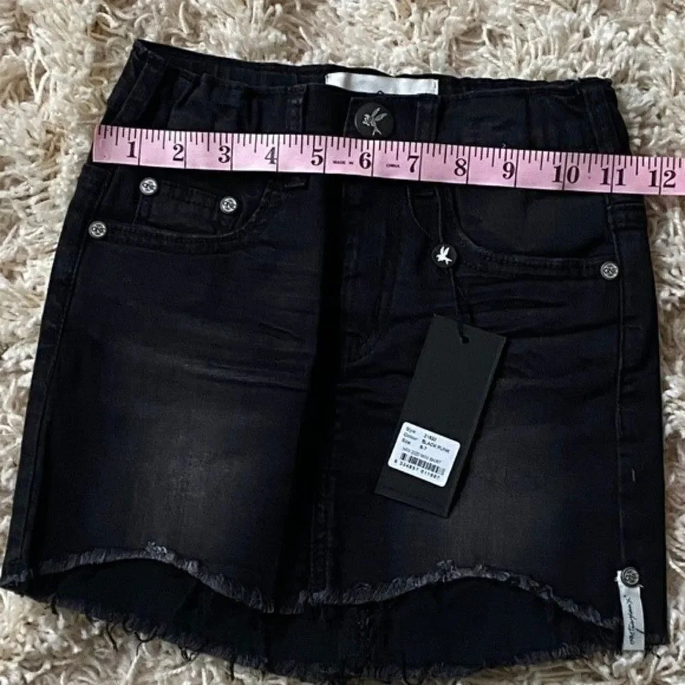 One Teaspoon Black Punk Jean Mini Skirt Size‎ 6-7